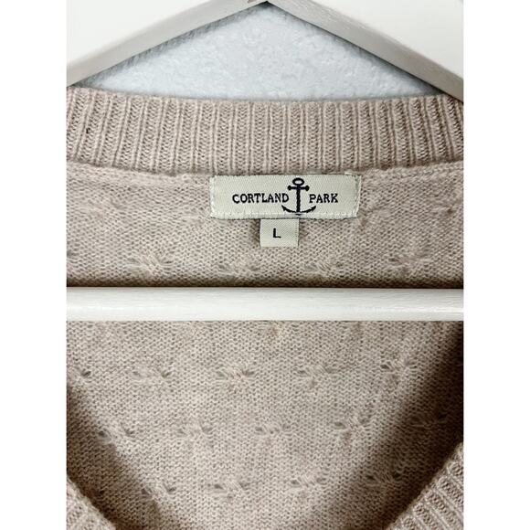 Cortland Park Cashmere Cable Boat Neck Sweater - Picture 3 of 11